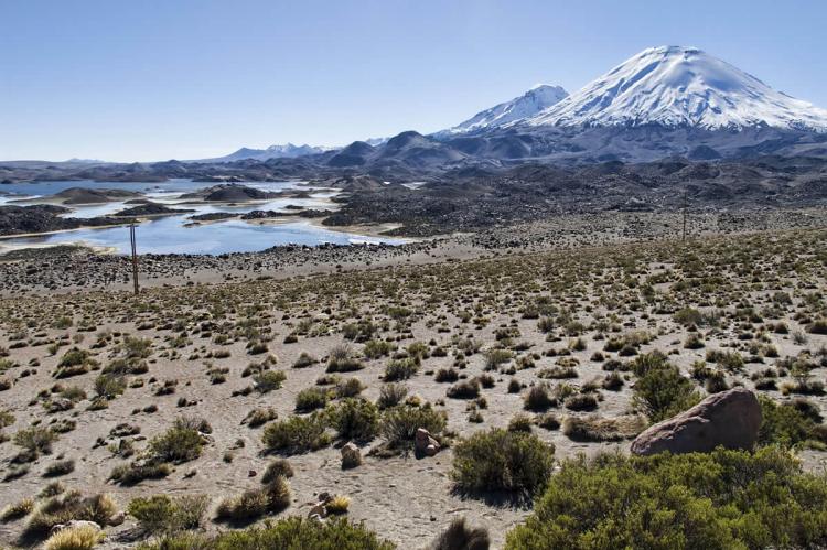 Parinacota volcano, Lauca National Park, Chile