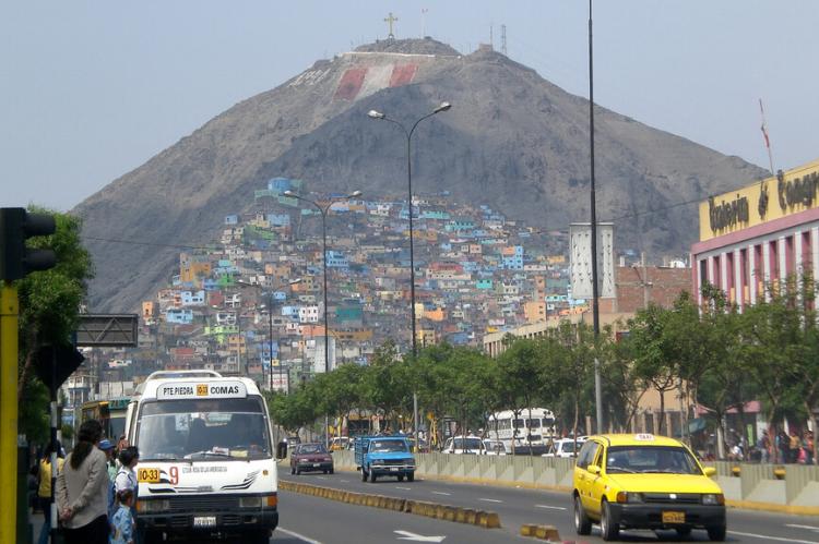 Lima city hillside panorama, Peru