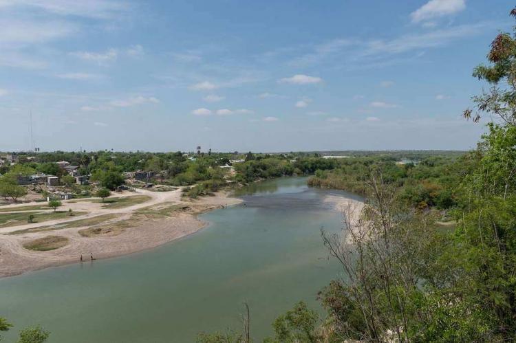 Mexico from bluffs above Roma, a small but historic city along the Rio Grande River in Starr County, Texas