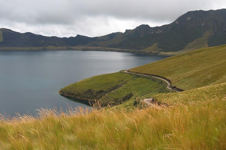 Mojanda caldera lake, Ecuadorian Andes
