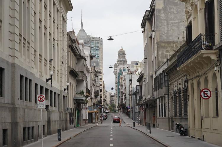 Street in Montevideo, Uruguay