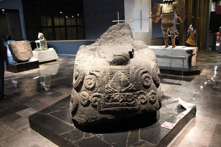 Artifacts in the Templo Mayor museum, Mexico City