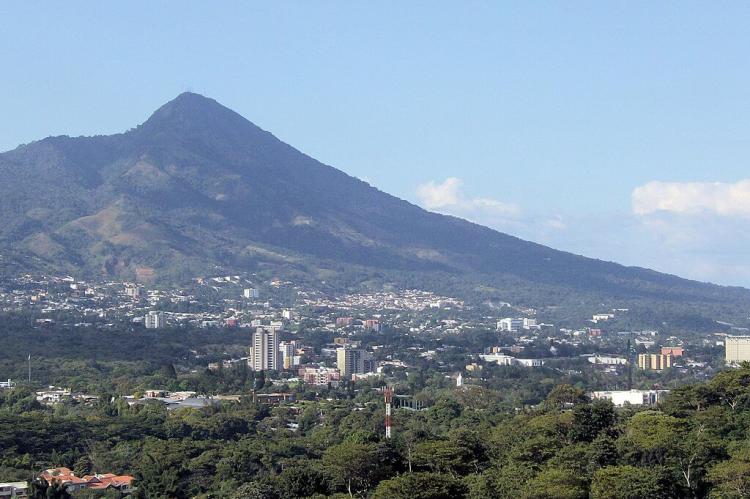 Scenic view of North San Salvador, seen from Santa Elena neighborhood