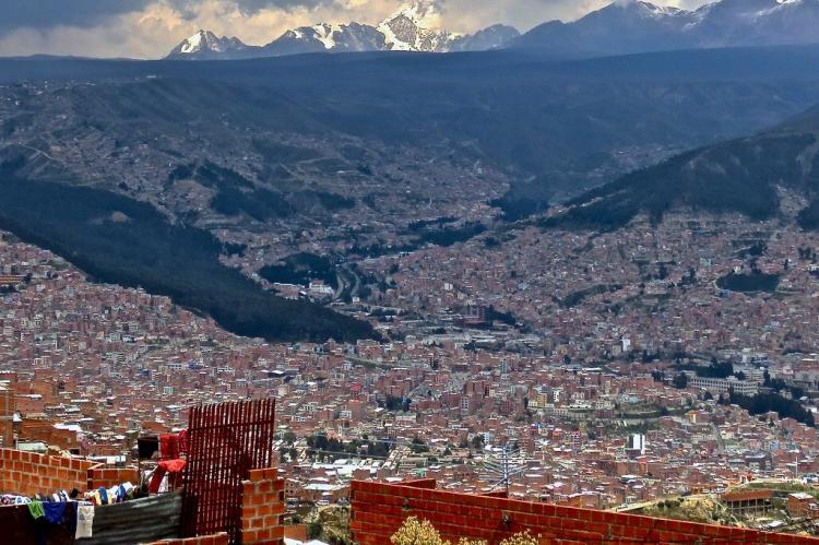 Panorama city of La Paz, Bolivia