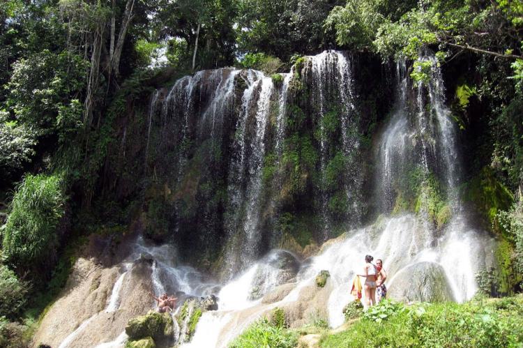 Waterfall in Granma National Park, Cuba
