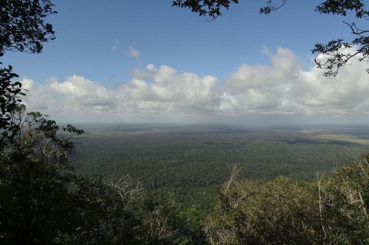 Panorama of Monte Pascoal National Park, Brazil