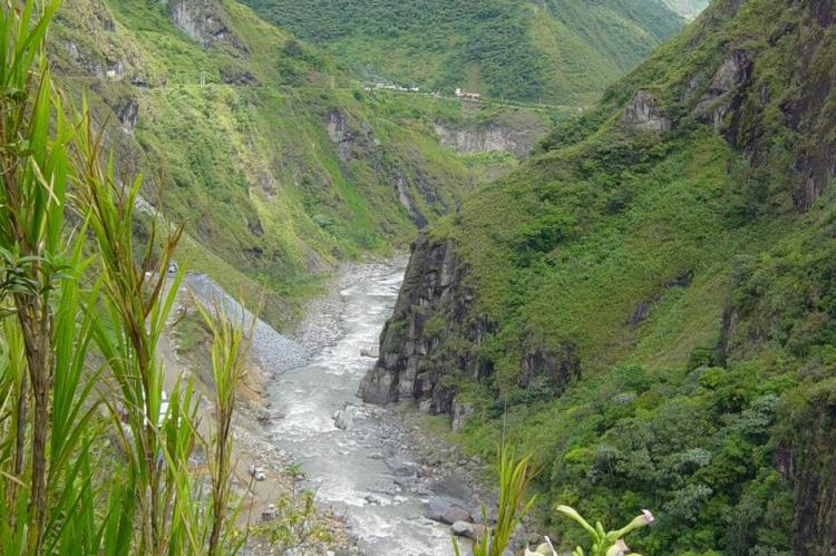 Pastazas river near Baños, Ecuador