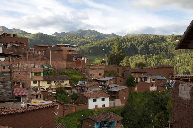 Hillside suburb of Cusco, Peru