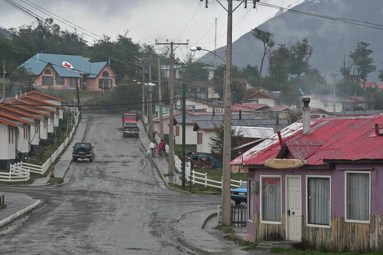 Streets and Hospital in Puerto Williams, Navarino Island, Chile