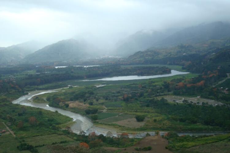 Reventazón River as it passes through the Orosi Valley, Cartago, Costa Rica