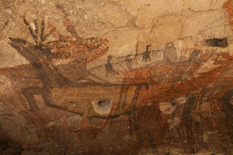 Cueva La Pintada - Rock Paintings of the Cochimi People, Canyon San Pablo - Sierra San Francisco, Baja California Sur, México