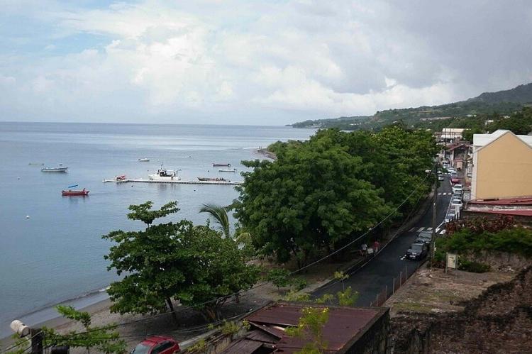 Panorama of the port of Saint-Pierre, Martinique