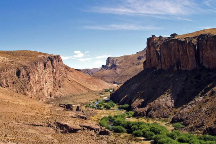 Canyon of the Río Pinturas, where the Cuevas de las Manos is located in the Santa Cruz Province, Argentina