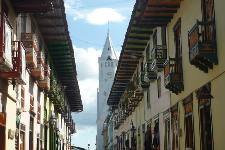 Balconies on Real Street in Santuario, Risaralda, Colombia