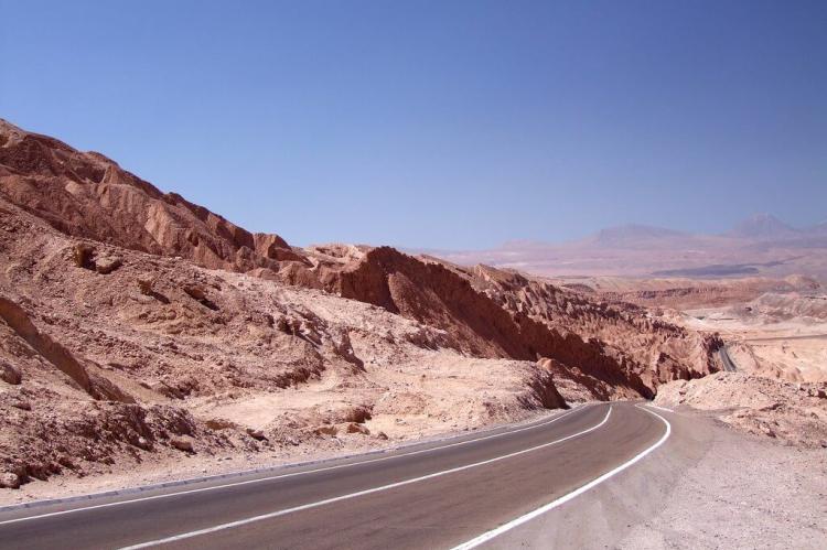 Highway in the Sechura Desert, Peru
