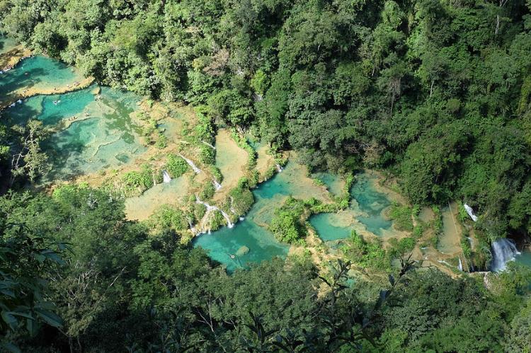 Semuc Champey turquoise pools, Guatemala