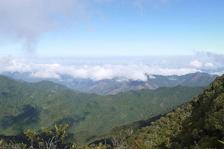 View of the Sierra Maestra and Parque Nacional Turquino, Santiago de Cuba