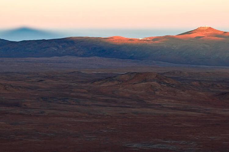 The Atacama Desert, and Sierra Vicuña Mackenna (mountain range) of the the Cordillera de la Costa System (Chilean Coast Ranges), Chile