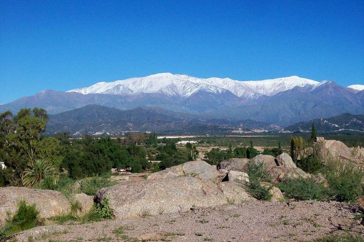 View of the Sierra de Famatina from Chilecito , in the Argentine province of La Rioja