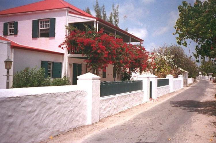 Street in Cockburn Town, Grand Turk, Turks and Caicos