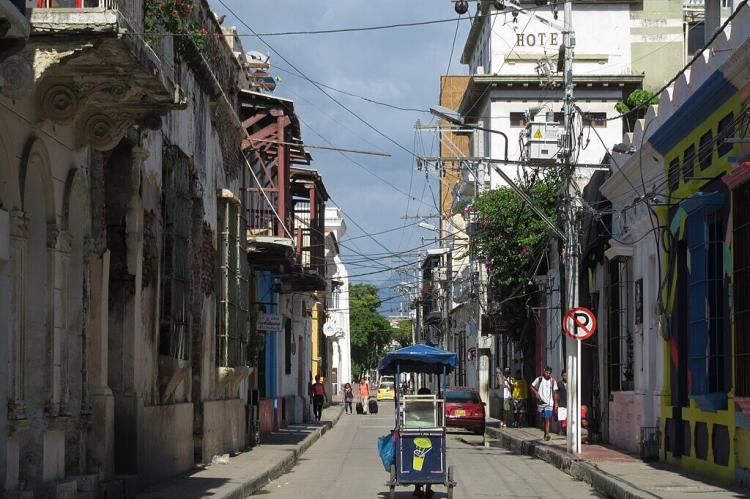 Street view, Historic Center, Santa Marta, Colombia