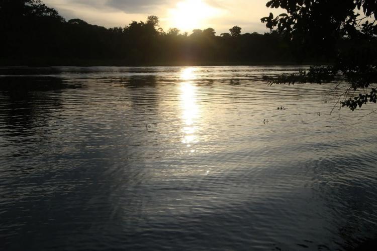 Sunset in the Tortuguero National Park, Costa Rica
