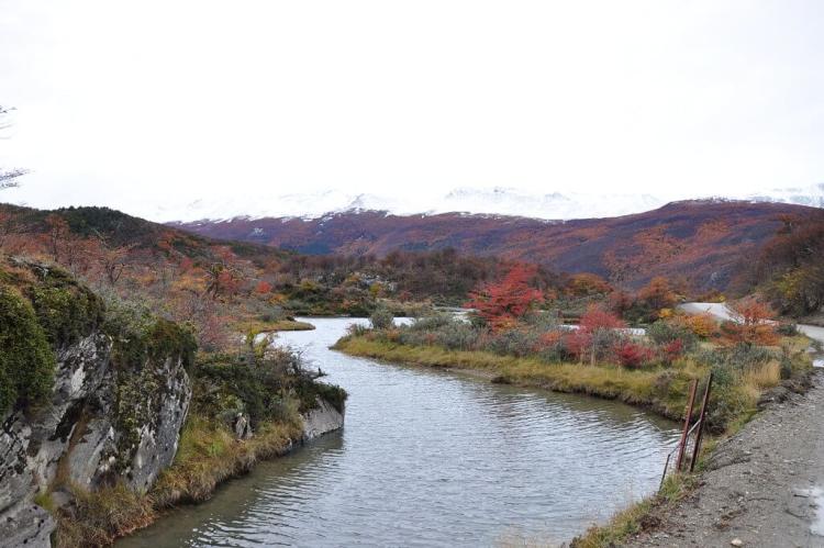 Autumn vista at Tierra del Fuego National Park