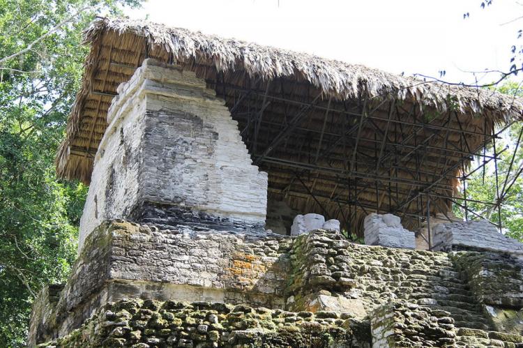 Mayan ruins at Topoxté, Guatemala