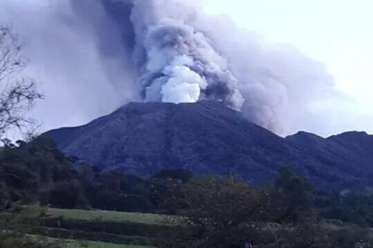 Phreatic eruption of the Turrialba volcano in October 2014, Costa Rica