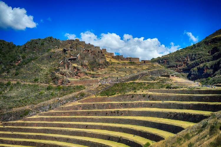 Inca ruins and terraces, Sacred Valley, Peru
