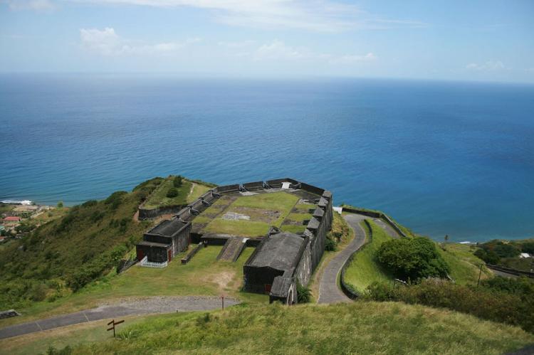 View of Brimstone Hill Fortress, Saint Kitts