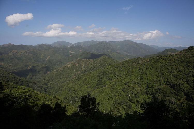 View from La Farola to the Cuchillas del Toa Biosphere Reserve (Cuba)