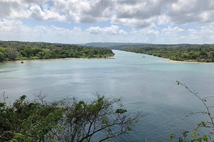  View from Fort San Lorenzo of the mouth of the Chagres River, Panama