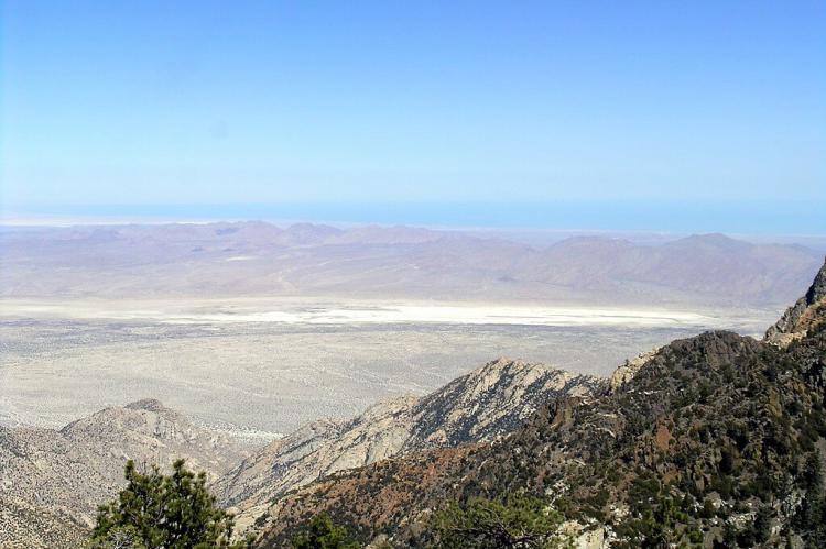 View towards the Sea of Cortez (Gulf of California), Sierra San Pedro Martir, Baja California, Mexico