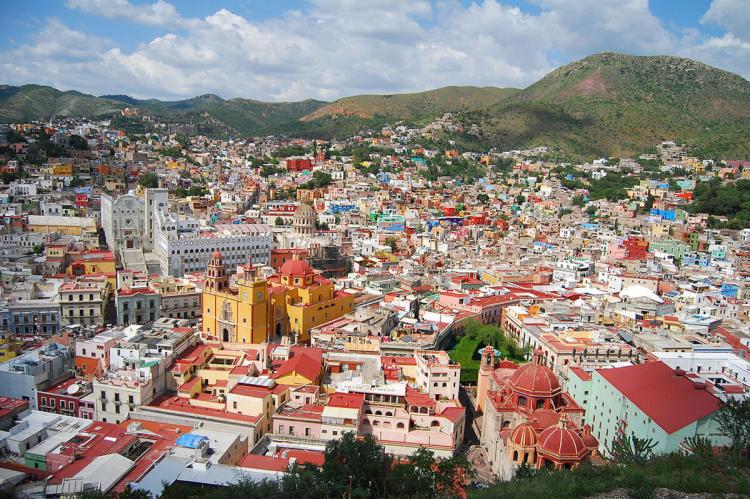 Aerial view of Guanajuato, Mexico