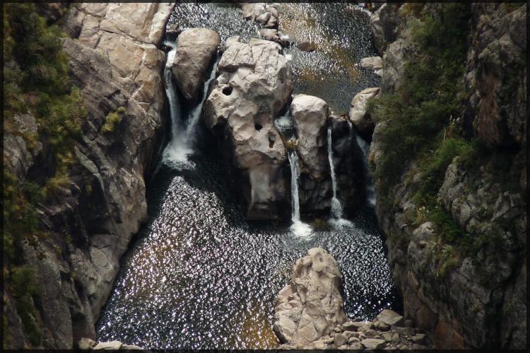 Waterfall in Quebrada del Condorito National Park, Argentina