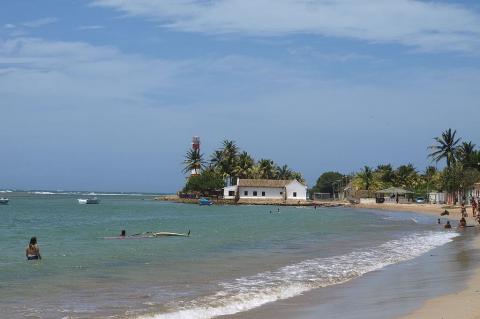 Village of Adicora on the northeast coast of the Paraguaná Peninsula, Falcón, Venezuela 