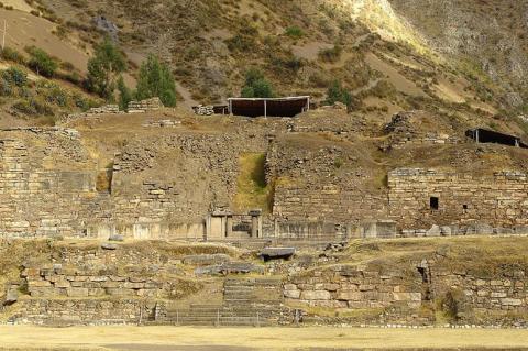 "El Castillo" temple at Chavin de Huantar, Peru