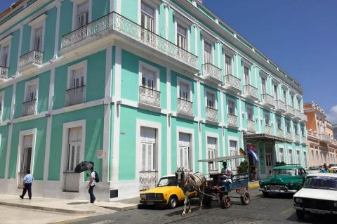 Cienfuegos city center building (Cuba)