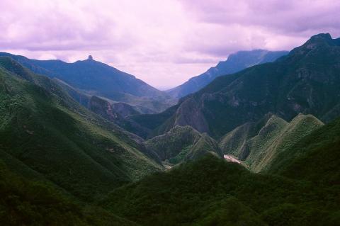 Incised mountains, Sierra Madre Oriental, Nuevo Leon, Mexico