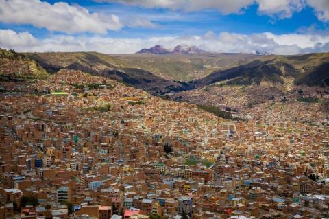 Panorama of La Paz, Bolivia