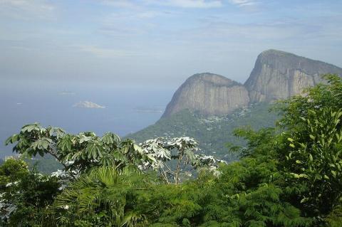 Panorama of Tijuca National Park, Rio de Janeiro, Brazil