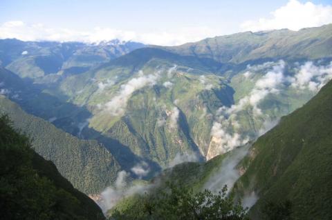 Peruvian Yungas landscape