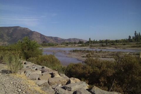 Rio Maipo, Valdivia De Paine, Chile