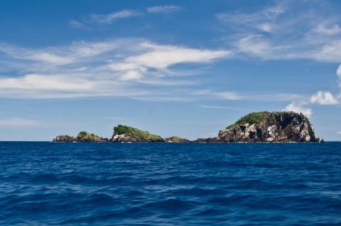 Rocks off of Ronde Island, Grenadines, West Indies