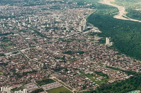 Aerial view of Santa Cruz de la Sierra, Bolivia