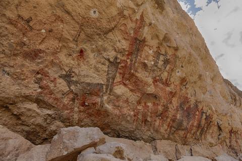 Rock Paintings of the Cochimi People, Canyon San Pablo - Sierra San Francisco
