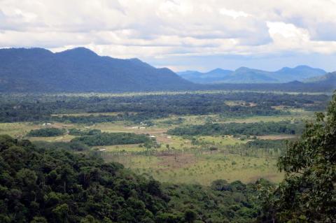 Surama Mountain in central Guyana