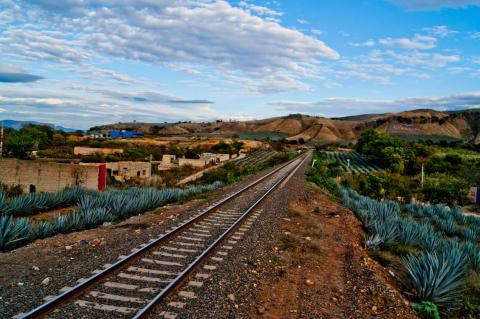 Railroad at Tequila, Jalisco, México
