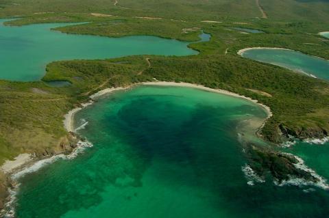 Vieques National Wildlife Refuge aerial view